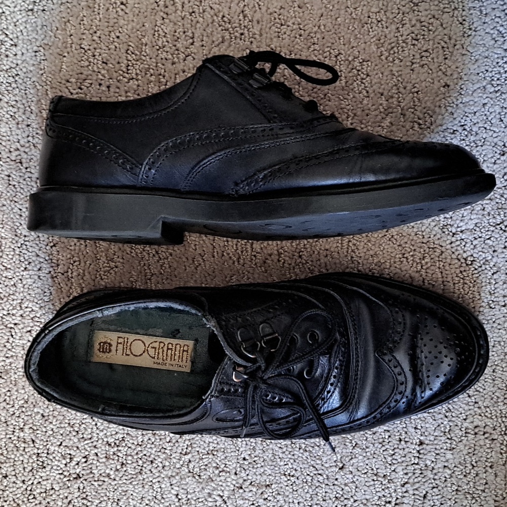 Vintage FILOGRANA Wingtip Oxfords